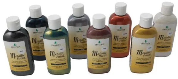 Chestnut Akrylmaling Metalliske Farver 100 ml - Guld